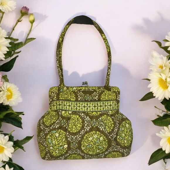Vera Bradley Alice “Sitting in a Tree” Kiss Lock Purse – Rare Blue Bird Print - Picture 1 of 11